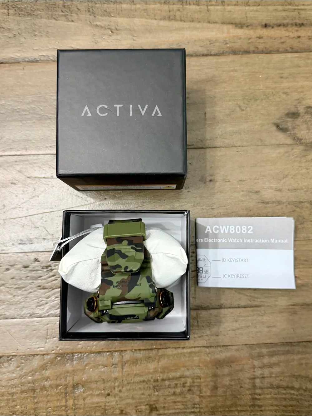 NWT Activa Summit X by Invicta Digital Sport Watch Army Green Camo ACW8082-021